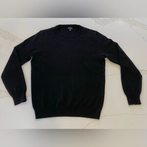 J. Crew Classic Black 100% Cashmere Pullover Sweater